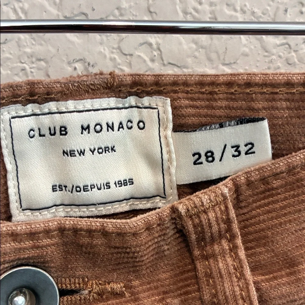 Club Monaco Men's Brown Corduroy Pants